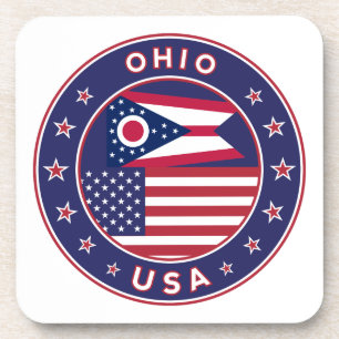 Posavasos Ohio, camiseta de Ohio, pegatina de Ohio, estuche 