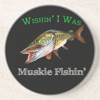 Posavasos Ojalá Fuera Muskie Fishin