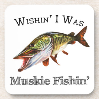 Posavasos Ojalá Fuera Muskie Fishin