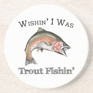 Posavasos Ojalá Fuera Trout Fishin