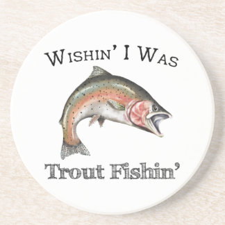 Posavasos Ojalá Fuera Trout Fishin