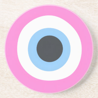 Posavasos ojo malo rosa