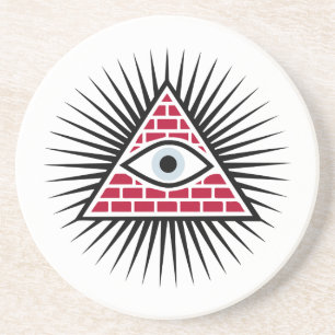 Posavasos Ojo masónico