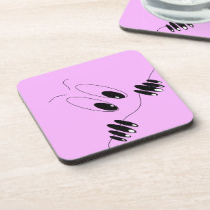 Posavasos Ojos curiosos - Personalizado dibujando sonrisa fe