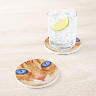 Posavasos Ojos de Gato Ojos de Gato Cara Caballa Tigre Gato