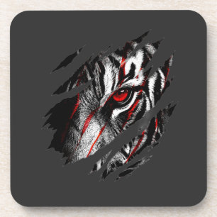 Posavasos Ojos de Tigre Anime a Través de Rasguños