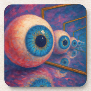 Posavasos "Ojos más allá de siempre" - Un retrato surrealist