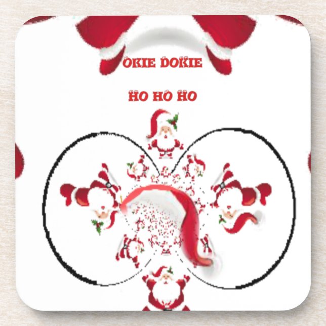 Posavasos ¡Oki Dokie Santa! (Frente)