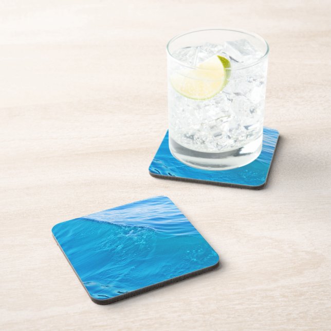 Posavasos Ola de agua azul (Lado Derecho)