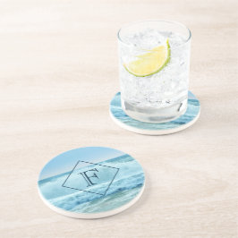 Posavasos Ola oceánica monográfica estrellándose en la orill