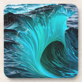 Posavasos Ola Tiburón Azul