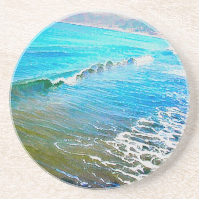 Posavasos Olas de Acuarela (Frente)