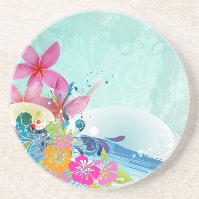 Posavasos Olas de hula de PixDezines (Frente)
