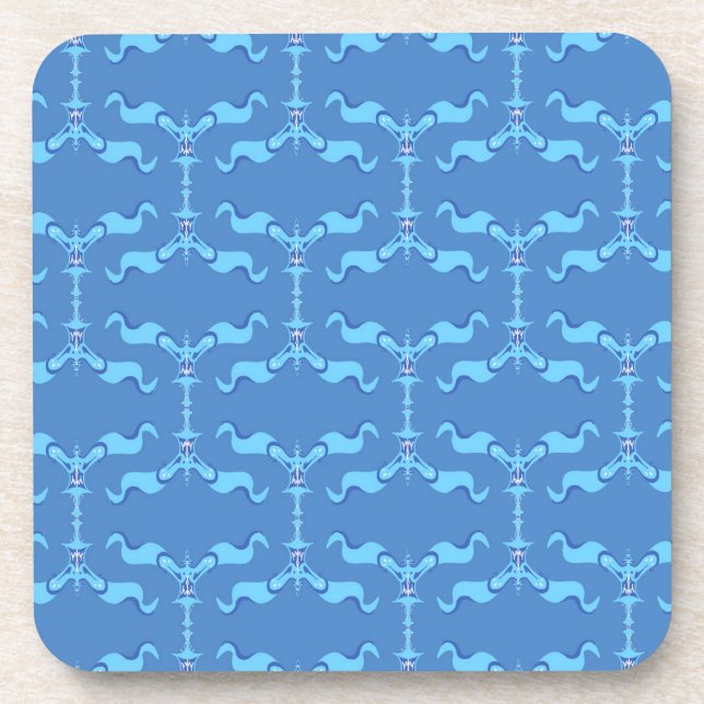 Posavasos Olas de océano y cintas  (Frente)