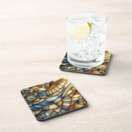 Posavasos Olas de Vidrio Teñido