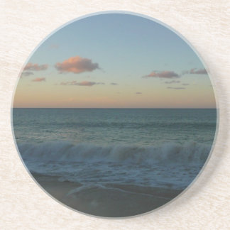 Posavasos Olas estrelladas en el paisaje de Sunset Beach