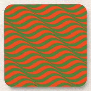 Posavasos Olas Rojas y Verdes