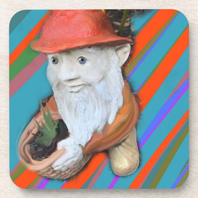 Posavasos Old Gnome Gardener (Frente)