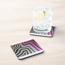 Posavasos Oleadas de Colores Soporte de Plástico Rígido