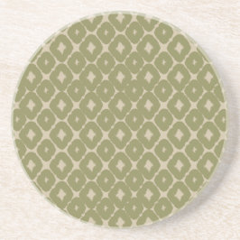 Posavasos Olive and cream Boho Geometric Throw Pillow
