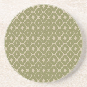 Posavasos Olive and cream Boho Geometric Throw Pillow