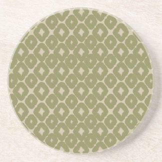 Posavasos Olive and cream Boho Geometric Throw Pillow