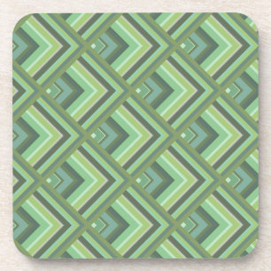 Posavasos Olive green stripes scale pattern
