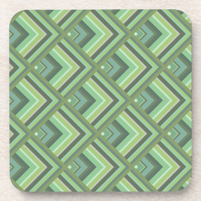 Posavasos Olive green stripes scale pattern (Frente)