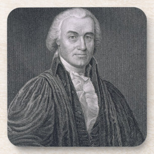 Posavasos Oliverio Ellsworth, grabado por E. Mackenzie