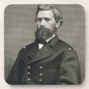 Posavasos Oliverio Otis Howard (1830-1909), grabado por