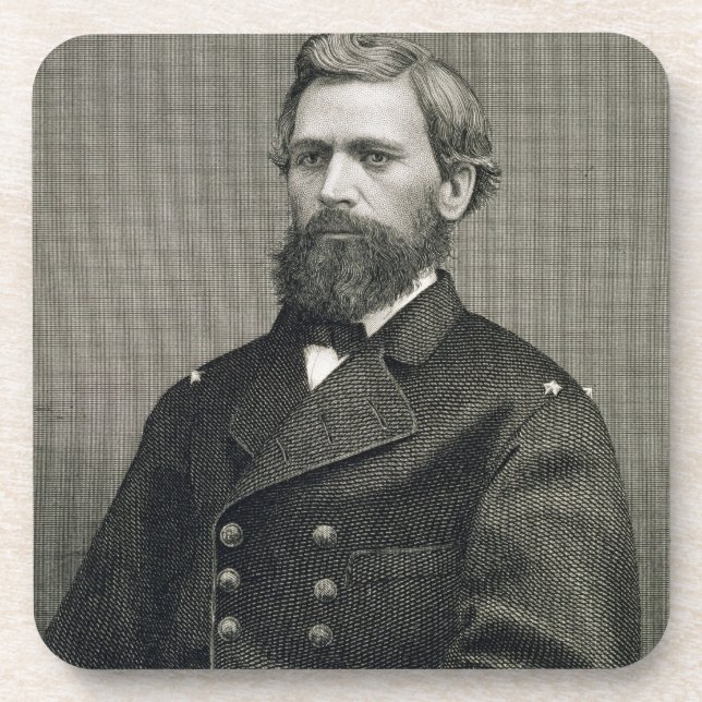 Posavasos Oliverio Otis Howard (1830-1909), grabado por (Frente)