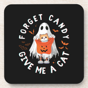 Posavasos Olvidar Caramelo Dame Gato Divertido Boo Fantasma