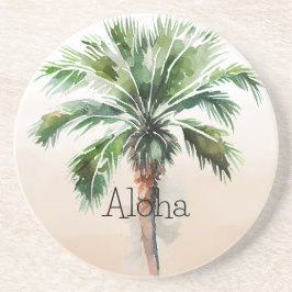 Posavasos Ombre de palmera tropical