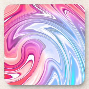 Posavasos Ondas de color de mármol