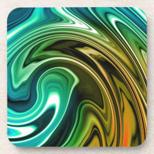 Posavasos Ondas de color de mármol