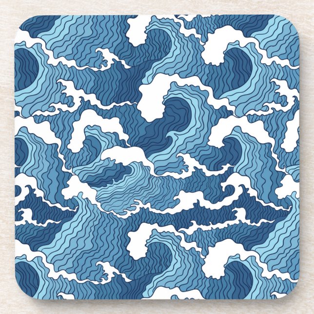 Posavasos Ondas del extracto (Frente)