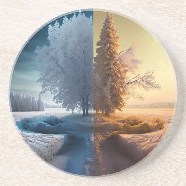 Posavasos One day in winter (Frente)