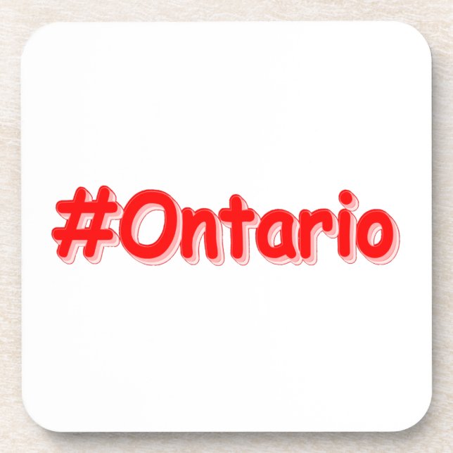 Posavasos "Ontario" Diseño Cutáneo. ¡Hazte con una en Zazzle (Frente)