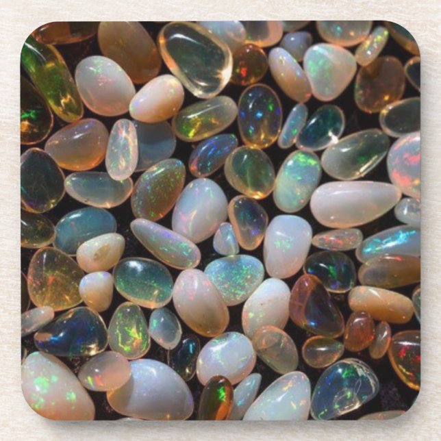 Posavasos "Opal01" / Reposabebidas de plástico duro (Frente)