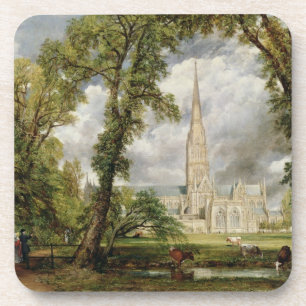 Posavasos Opinión de John Constable el de la catedral de