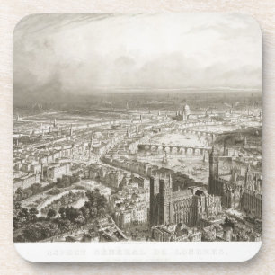 Posavasos Opinión del ojo de pájaro de Londres de la abad