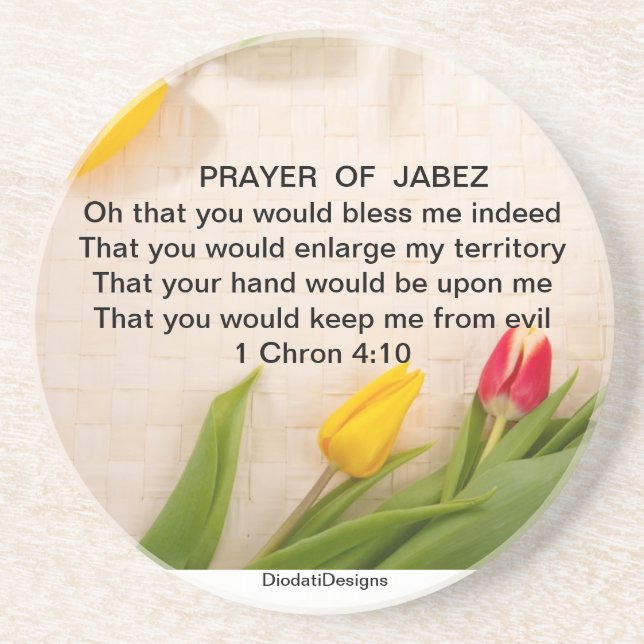 Posavasos Oración de Jabez Coaster (Frente)