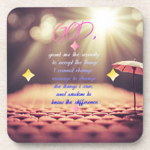 Oración de serenidad con inspirador arte cristiano