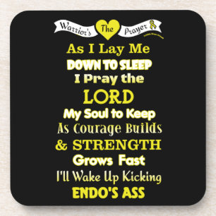 Posavasos Oración del guerrero... Endometriosis