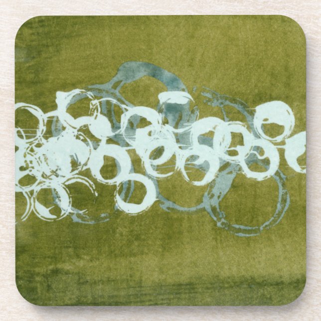 Posavasos Orbes verdes I (Frente)