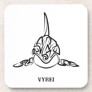 Posavasos Orca tribal negra y blanca