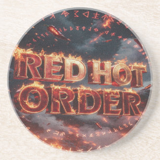 Posavasos Orden Caliente Rojo