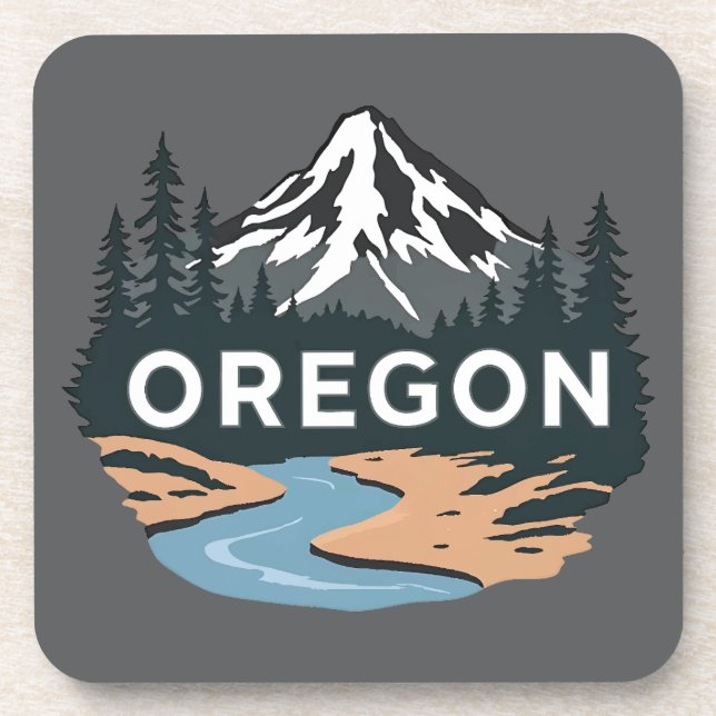 Posavasos Oregón Estados Unidos de América (Frente)