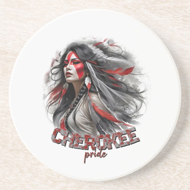 Posavasos Orgullo de Cherokee (Frente)