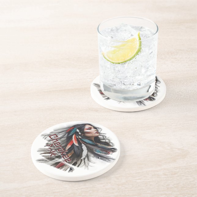 Posavasos Orgullo de Cherokee 4 (Lado)